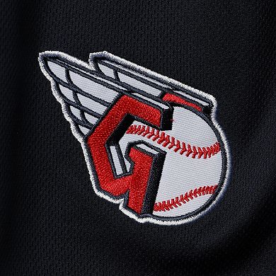 Men's Navy Cleveland Guardians Big & Tall Mesh Shorts