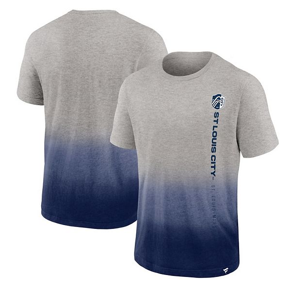 Kansas City Chiefs HEATHERED GRAY/BLACK OMBRE T-Shirt - Fanatics