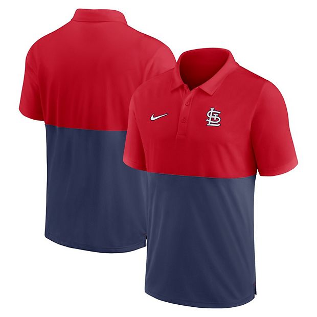 Men s Nike Red Navy St. Louis Cardinals Team Baseline Striped