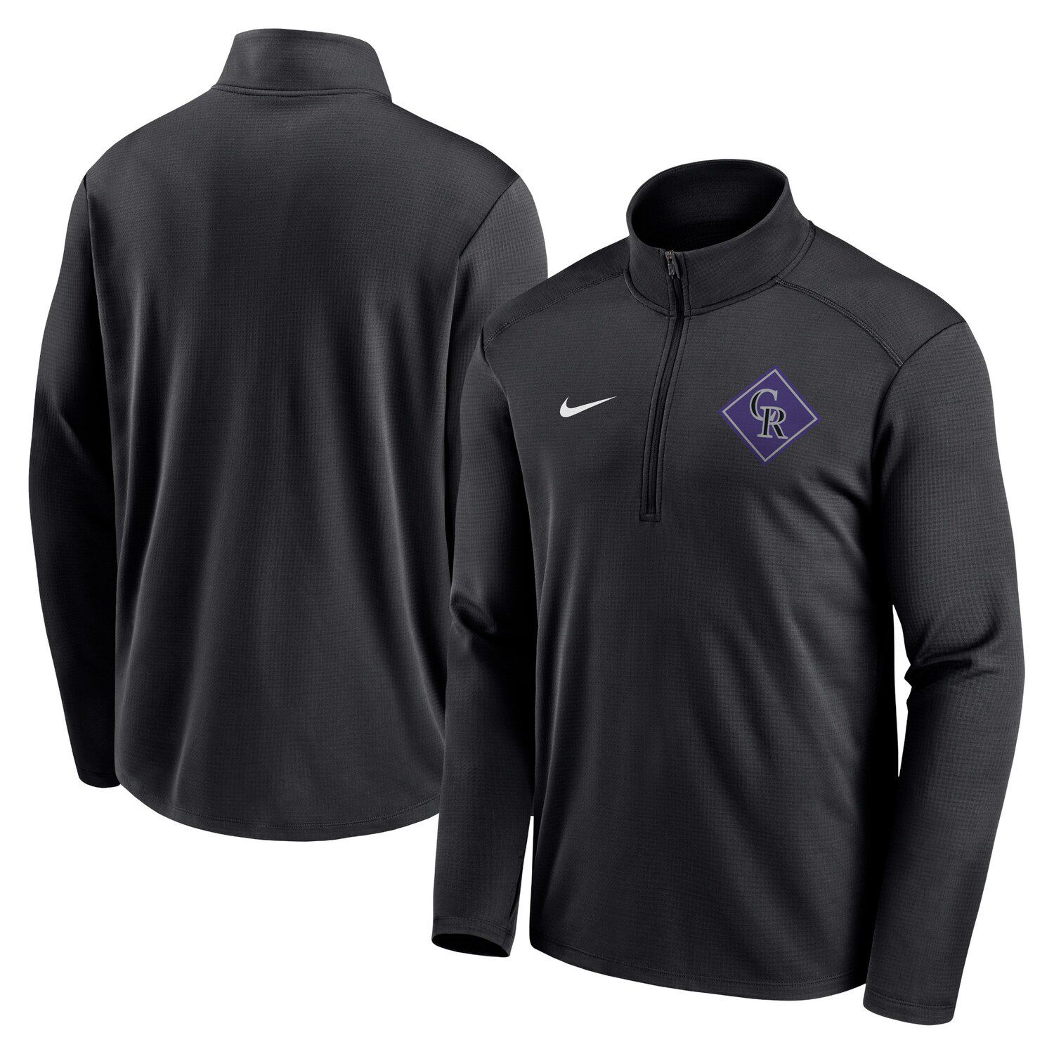 Baltimore Orioles Nike Agility Pacer Lightweight Performance Half-Zip Top -  Black