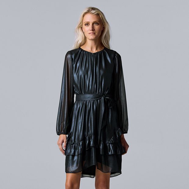 Vera wang hotsell ruffle dress