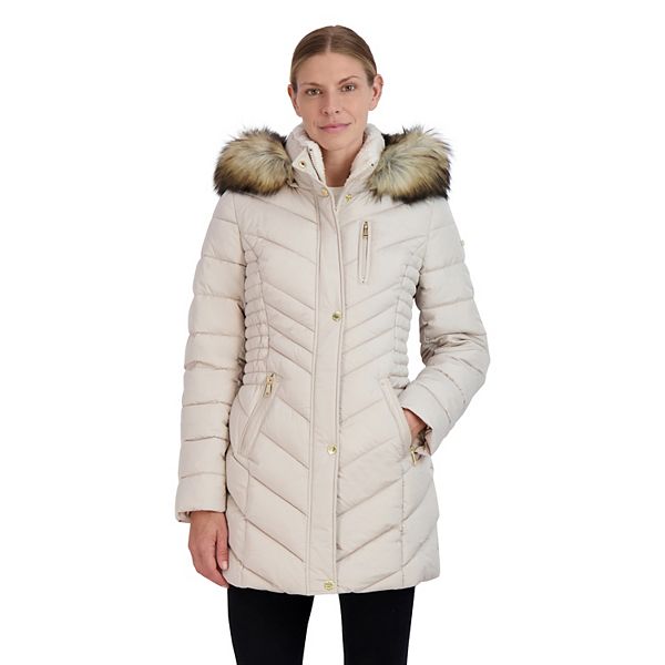 Women's Halitech Faux-Fur Hood Puffer Coat