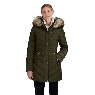 Women s Halitech Faux Fur Hooded Puffer Coat