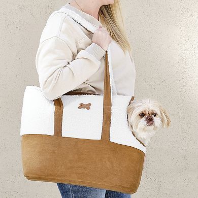 Koolaburra by UGG Faux Suede and Sherpa Pet Carrier