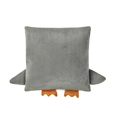 Cuddl Duds Cozy Soft Penguin Applique Throw Pillow