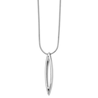 White Ice Sterling Silver Diamond Accent Fancy Necklace