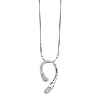 White Ice Sterling Silver Diamond Accent Necklace