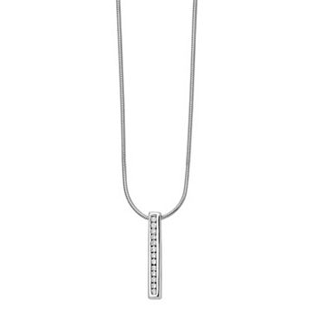 White Ice Sterling Silver Diamond Accent Necklace