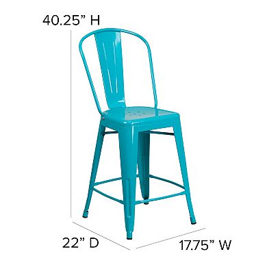 Flash Furniture Commercial Indoor / Outdoor Counter Stool