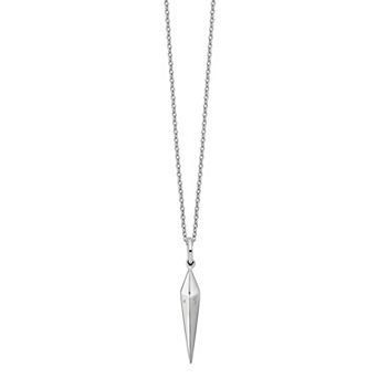 White Ice Sterling Silver Diamond Accent Drop Necklace