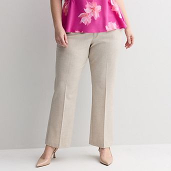 Plus Size Nine West Barely Bootcut Pants
