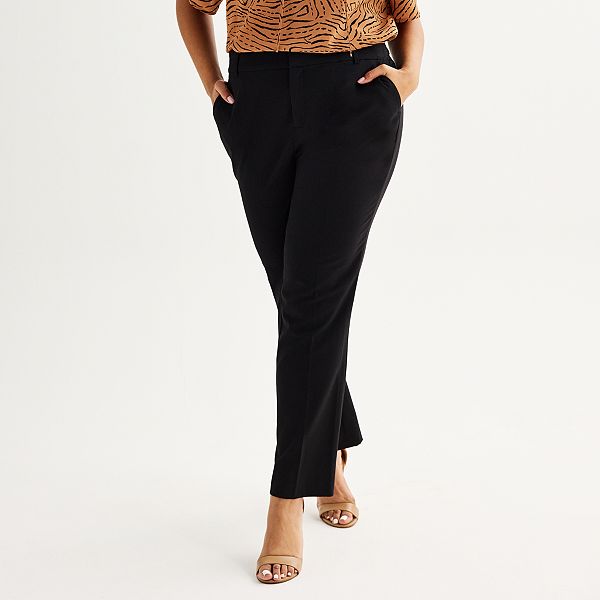 Plus Size Nine West Barely Bootcut Pants