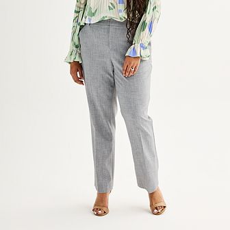 Plus Size Nine West Barely Bootcut Pants