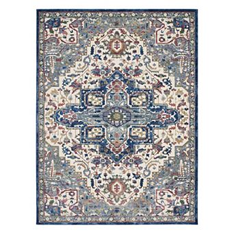 Nourison Global Vintage Ornamental Medallion Indoor Rug