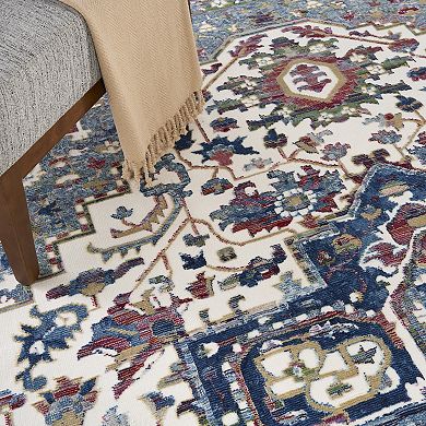 Nourison Global Vintage Ornamental Medallion Indoor Rug
