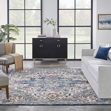 Nourison Global Vintage Ornamental Medallion Indoor Rug