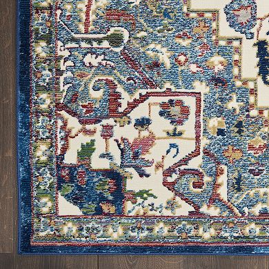 Nourison Global Vintage Ornamental Medallion Indoor Rug