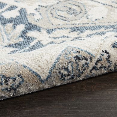 Nourison Geneva Traditional Medallion Fringe Indoor Rug