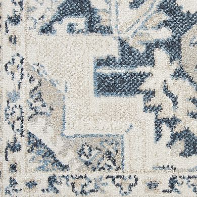 Nourison Geneva Traditional Medallion Fringe Indoor Rug