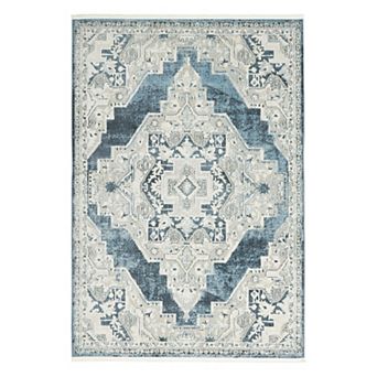 Nourison Geneva Traditional Medallion Fringe Indoor Rug