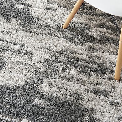 Nourison Luxurious Shag Abstract Indoor Rug