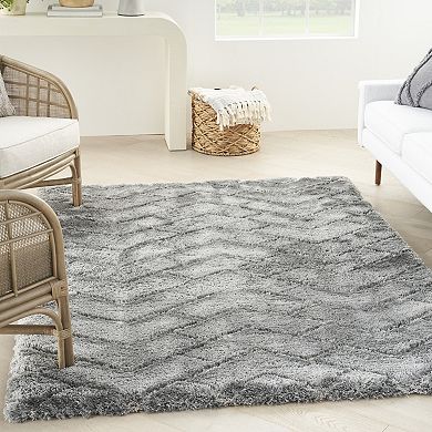 Nourison Luxurious Shag Arrow Indoor Rug