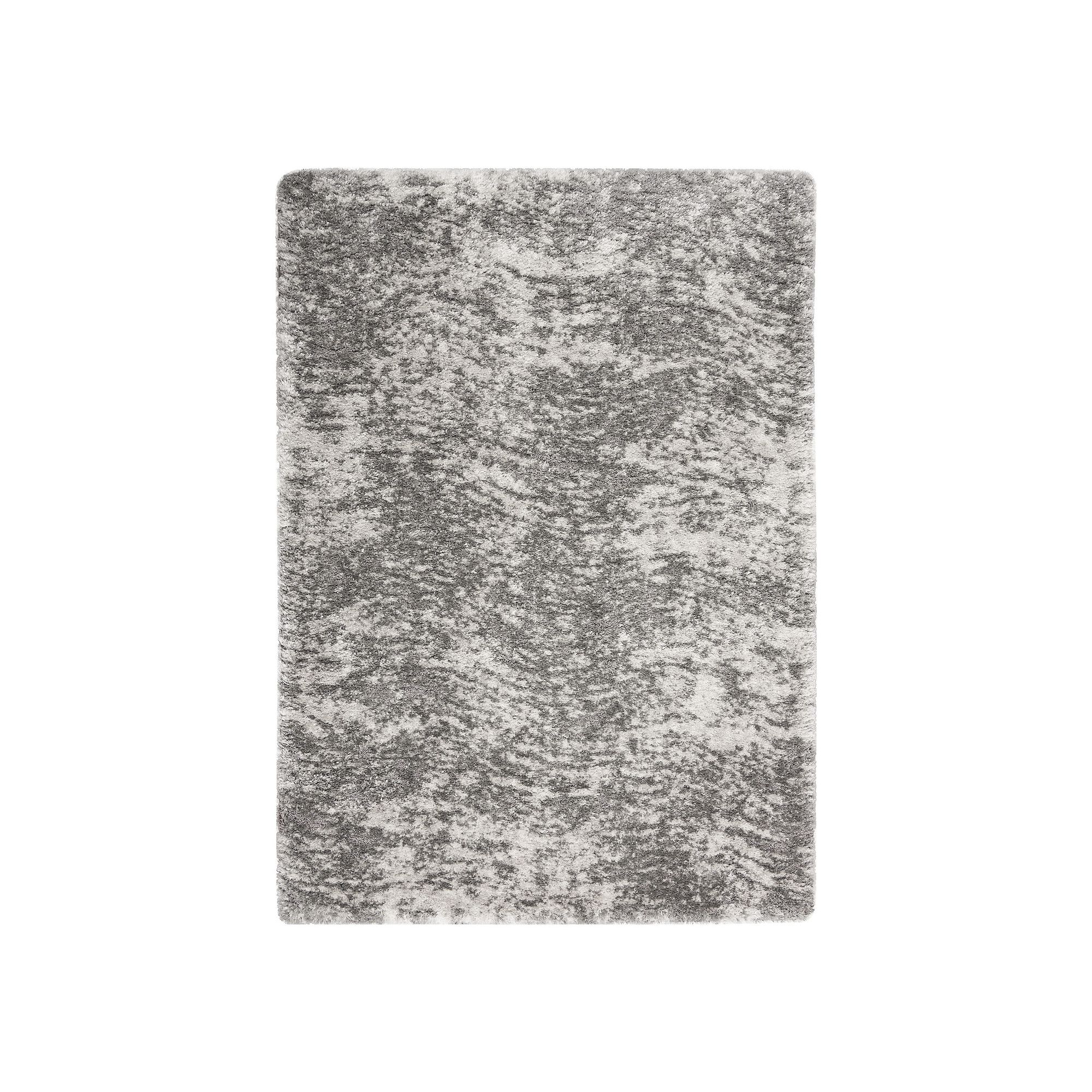 Nourison Luxurious Shag Abstract Wave Indoor Rug, Grey Gray