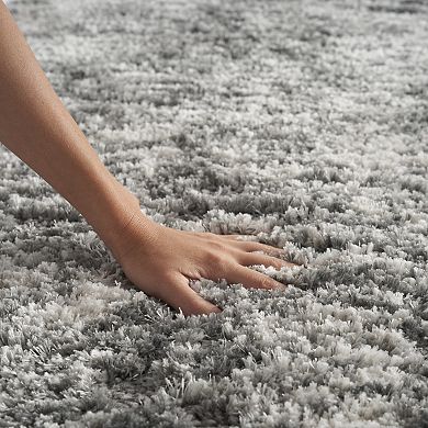 Nourison Luxurious Shag Abstract Wave Indoor Rug