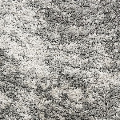 Nourison Luxurious Shag Abstract Wave Indoor Rug