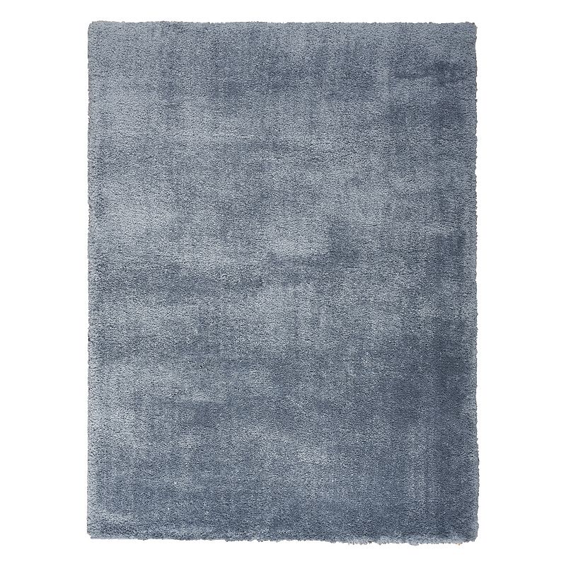Nourison Luxurious Shag Solid Indoor Rug, Blue, 4X6 Ft