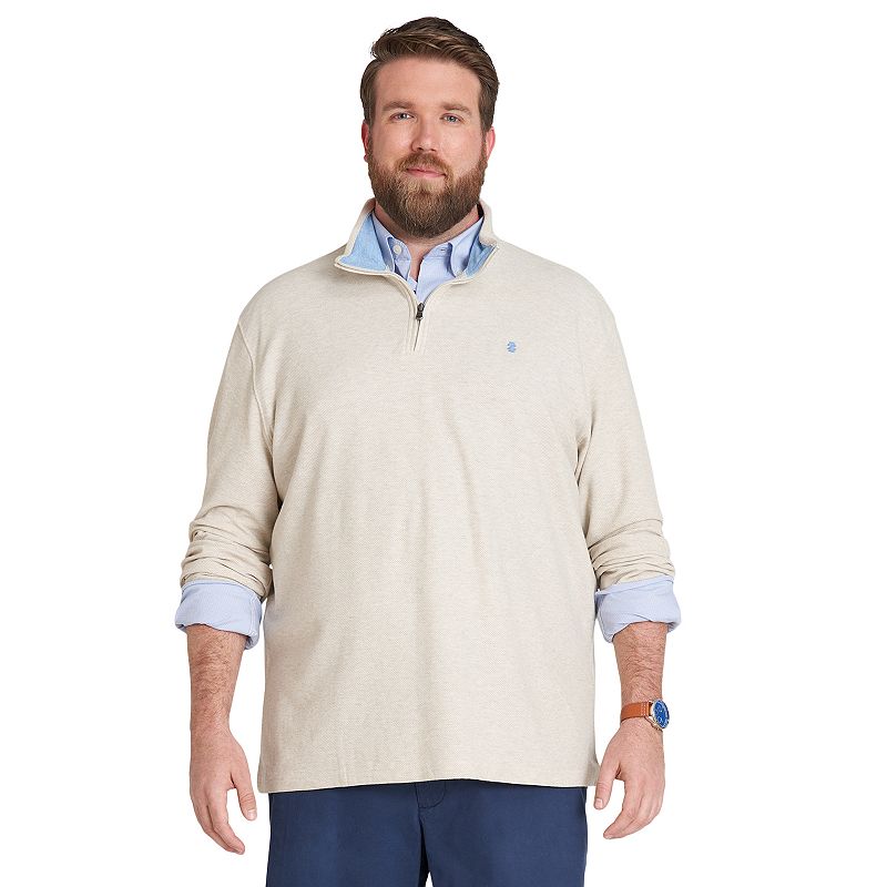 Big & Tall IZOD Classic-Fit Quarter-Zip Pullover Top, Mens, Size: 2XB, Whi