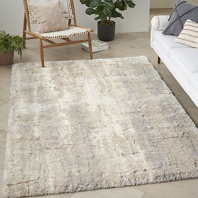 Nourison Luxurious Shag Plush Abstract Indoor Rug