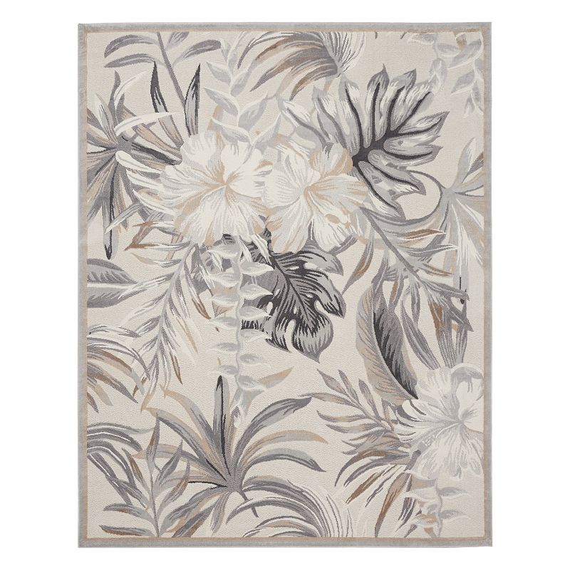 Nourison Pompeii Nature Indoor Rug, White, 5X7 Ft