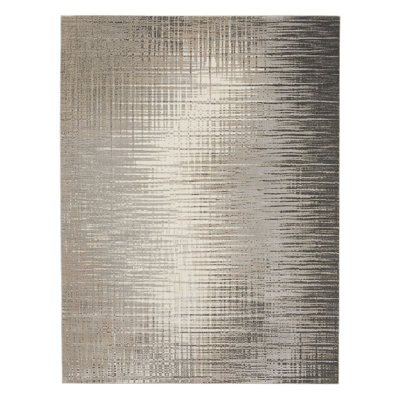 Nourison Soma Abstract Dash Indoor Rug, Grey, 5X7 Ft