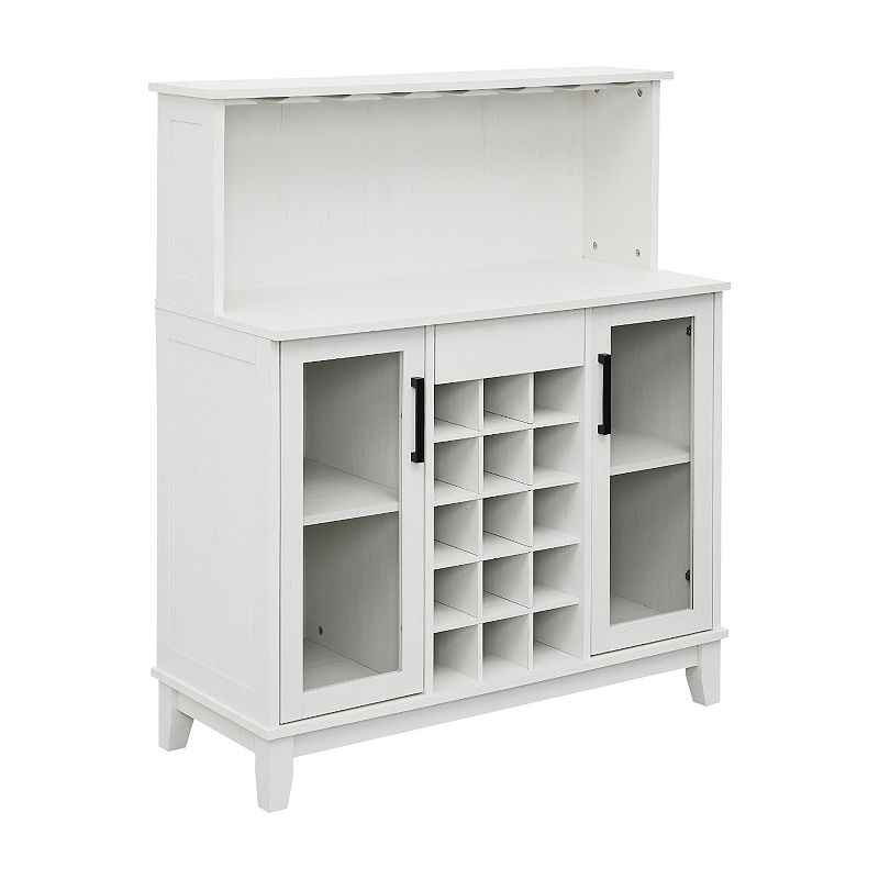 60926445 Modern Microwave Stand Storage Cabinet, White sku 60926445