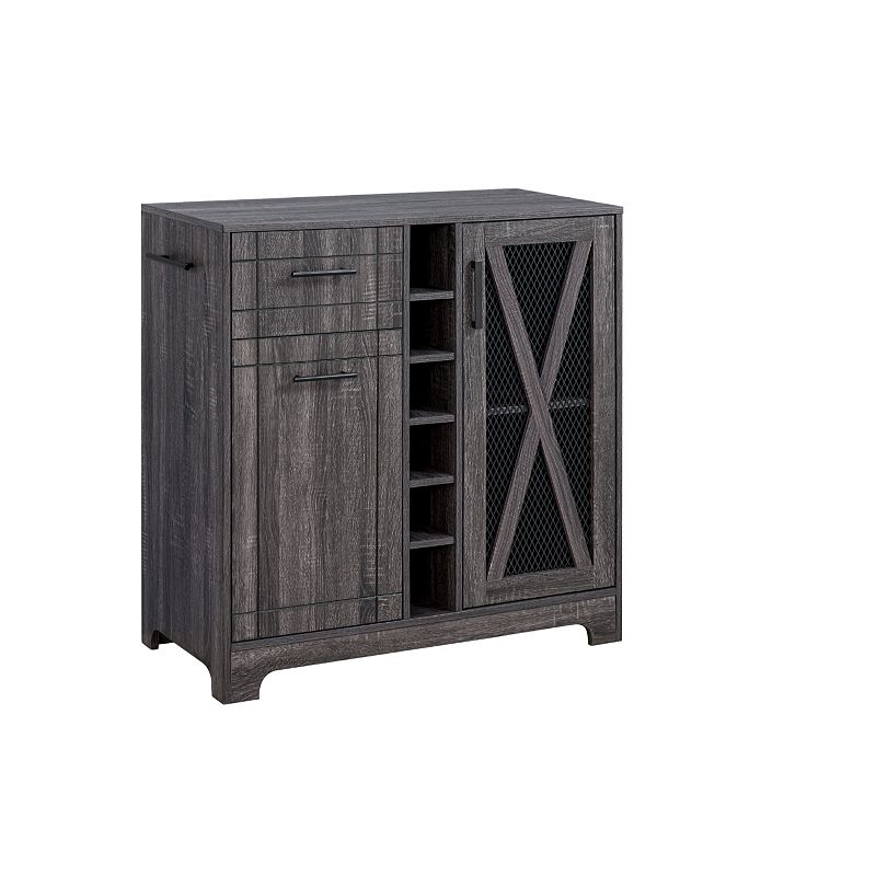 Wine Server Bar Storage Cabinet, Black