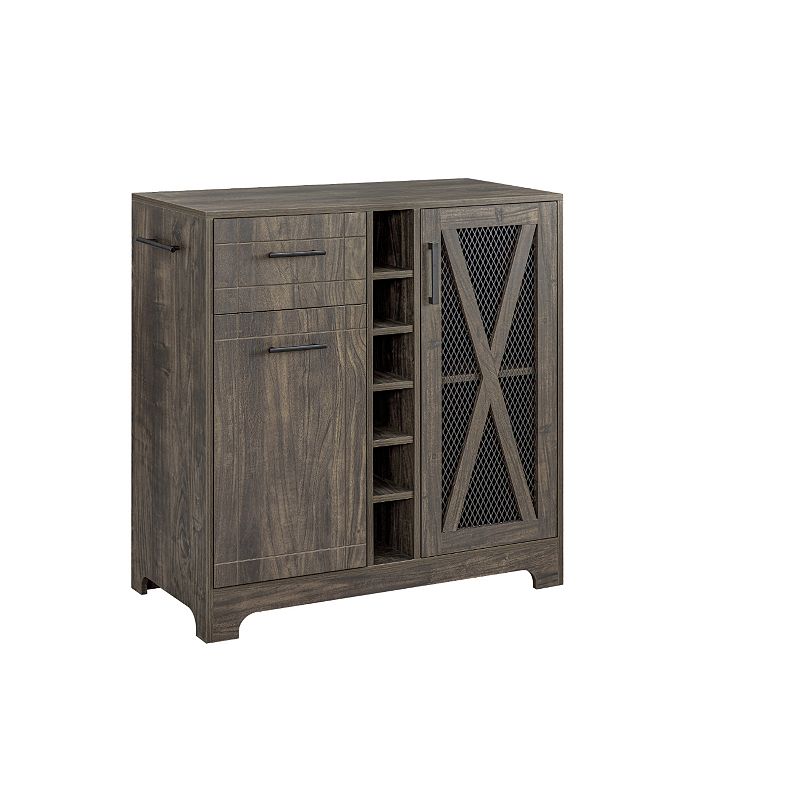 Wine Server Bar Storage Cabinet, Brown