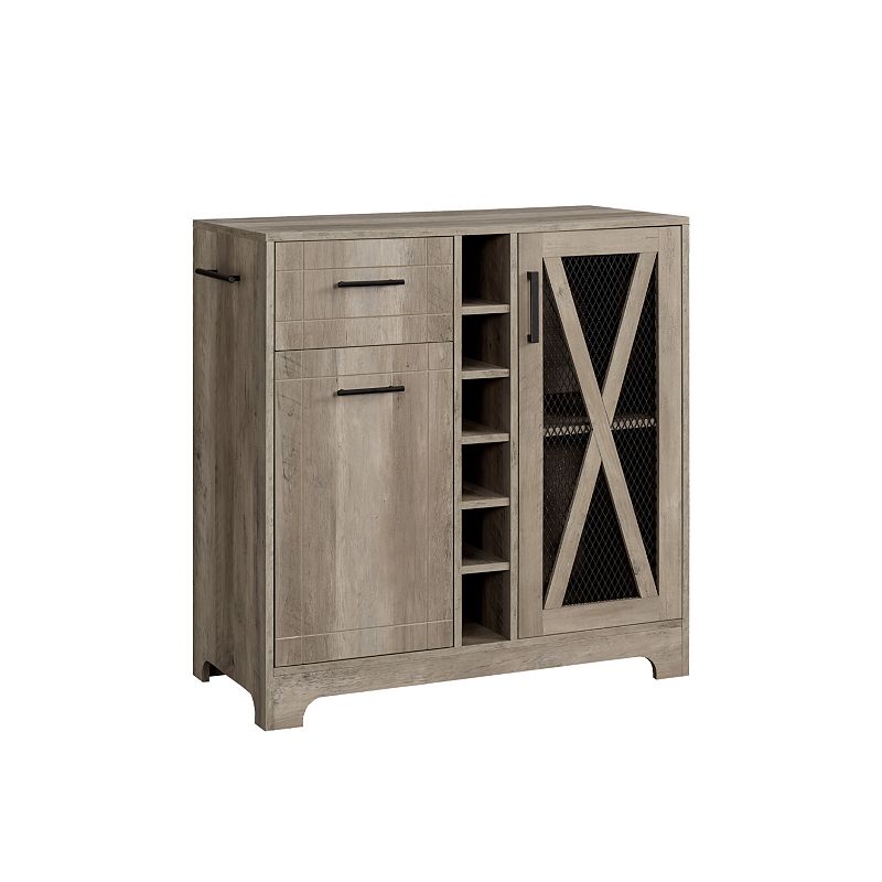 Wine Server Bar Storage Cabinet, Grey