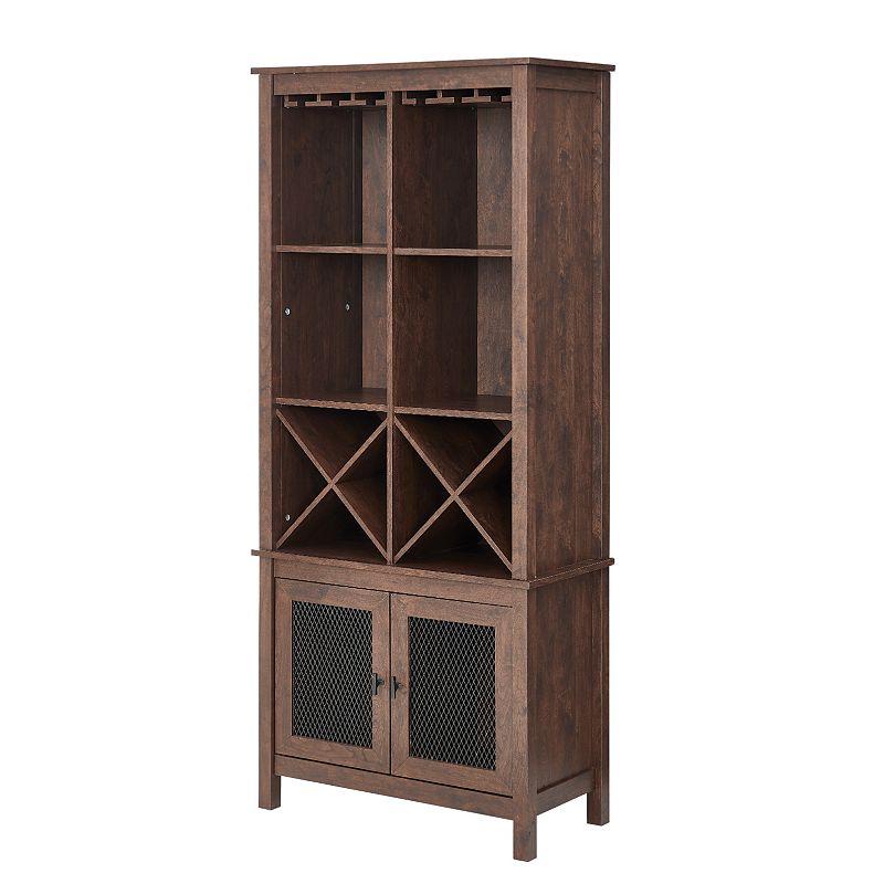 Bar Cabinet Bookcase, Brown