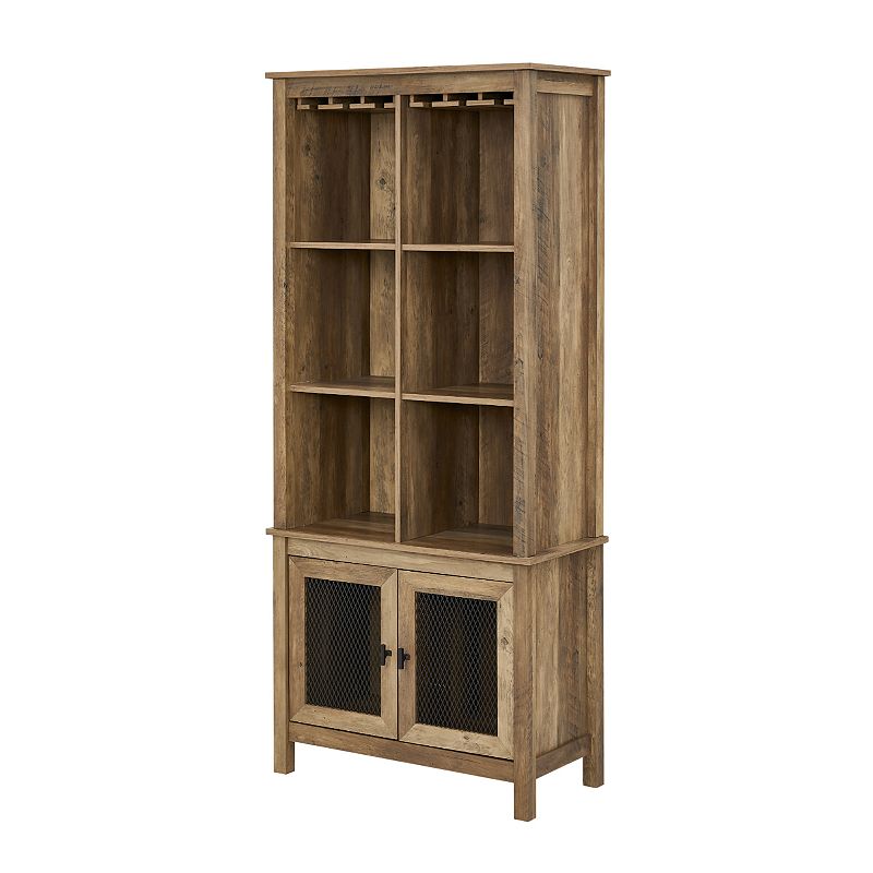 Bar Cabinet Bookcase, Beig/Green