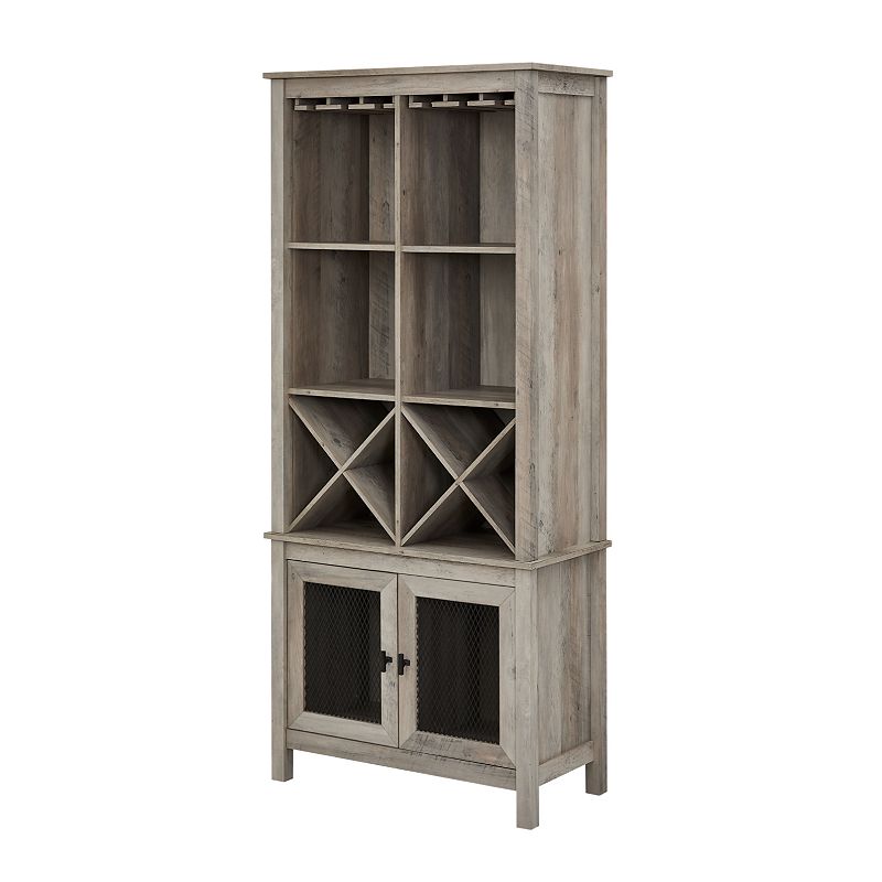 Bar Cabinet Bookcase, Grey