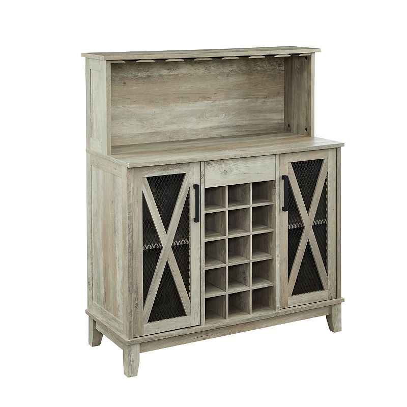 Jill Zarin Bar Coffee Station Storage Cabinet, Grey