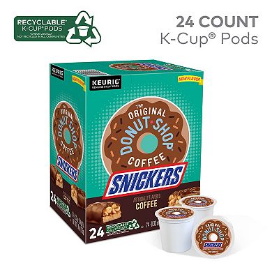 The Original Donut Shop Snickers Flavored Coffee, Keurig® K-Cup® Pods, Light Roast, 24 Count