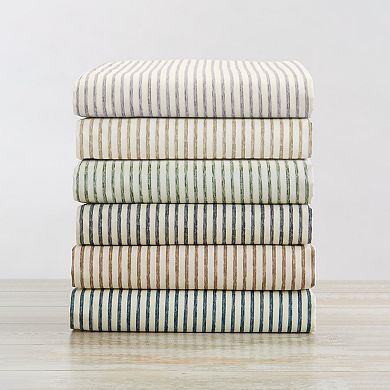 Madelinen® Evette Striped Microfiber Sheet Set with Pillowcases