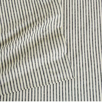 Madelinen® Evette Striped Microfiber Sheet Set with Pillowcases