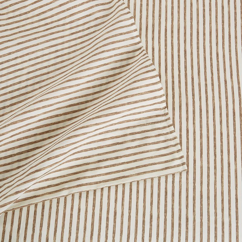 77111973 Great Bay Home Evette Striped Microfiber Sheet Set sku 77111973