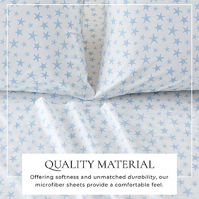 Madelinen?? Newport Coastal Microfiber Sheet Set with Pillowcases