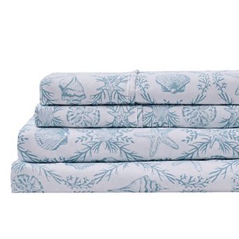 Madelinen® Coastal Printed Brushed Printed Sheet Set
