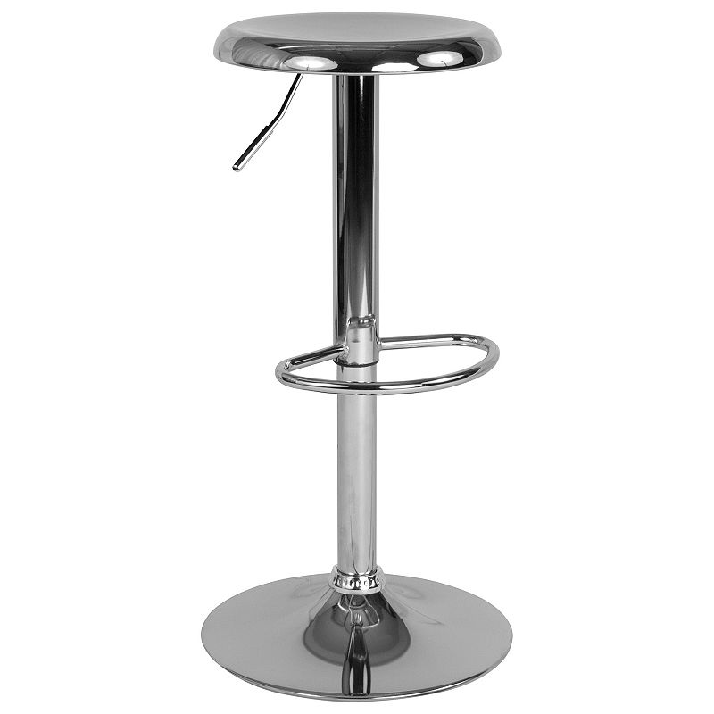 Flash Furniture Madrid Adjustable Height Bar Stool, Grey