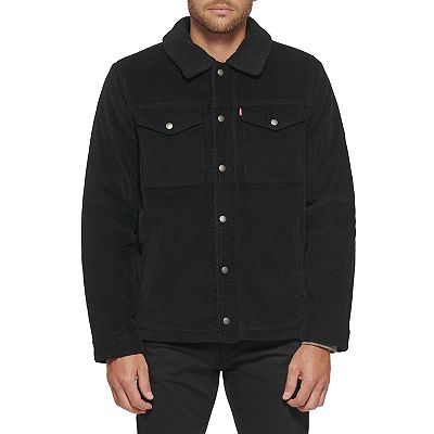 Levi's black corduroy sherpa trucker jacket best sale